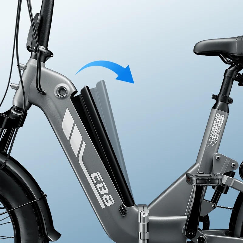 EB8 20" Fat Tire Folding Electric Bike with Torque Sensor