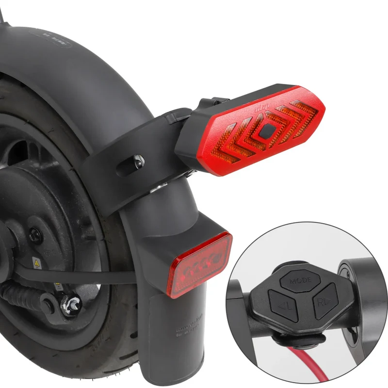Frecce Indicatore di direzione con USB ricaricabile per bici e monopattini elettrici compatibile XIAOMI M365 1S Pro Pro2 MI3 MAX G30 ENGWE EP-2 Pro KUKIRIN FIIDO