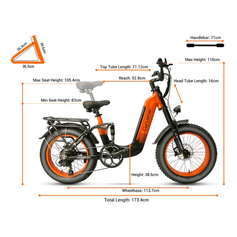 Cyrusher Kommoda Step-Through Electric Bike