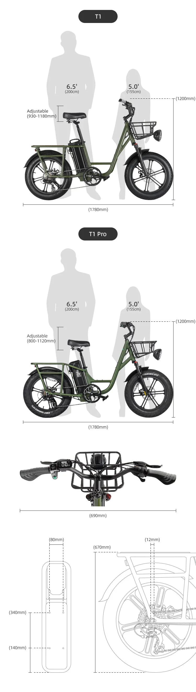 Fiido T1 Pro Utility Electric Bike