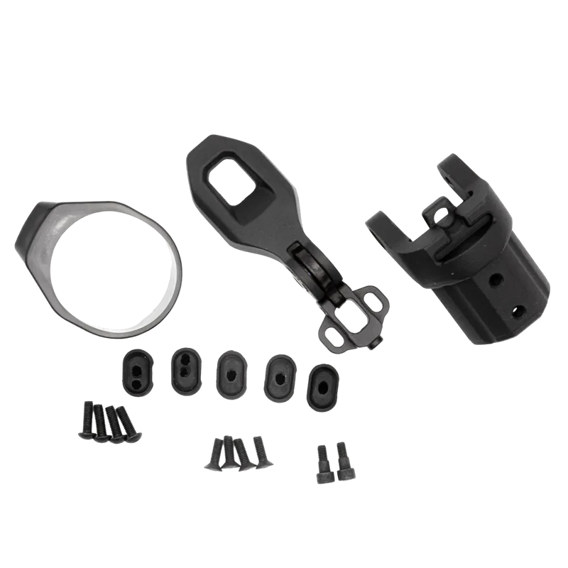 COMPONENTE | SISTEMA FISSAGGIO PEDANA/PALO + BLOCCO FOLDING SET1 [ABBINARE A SET2_8052679457403] Sistema di chiusura per Monopattino DUCATI PRO III