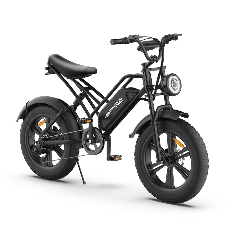 HAPPYRUN Tank G50 20" Fat Tire Electric Bike 1500W Peak Motor 48V 18Ah Battery