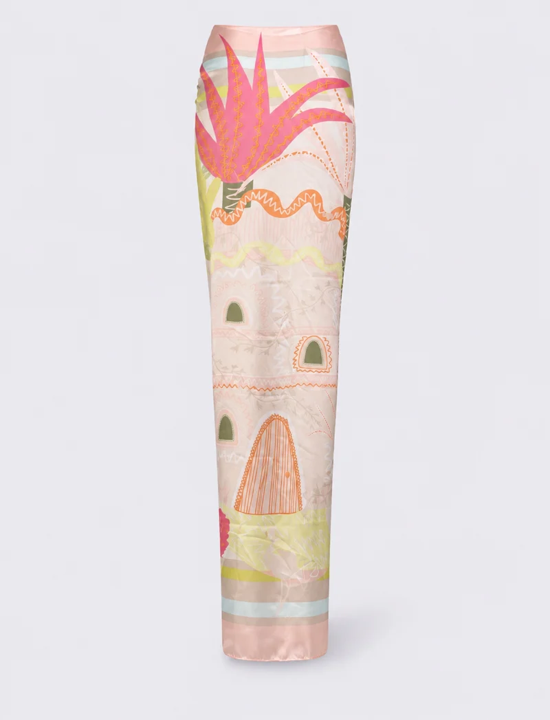 Pareo a fantasia con nappine - Rosa