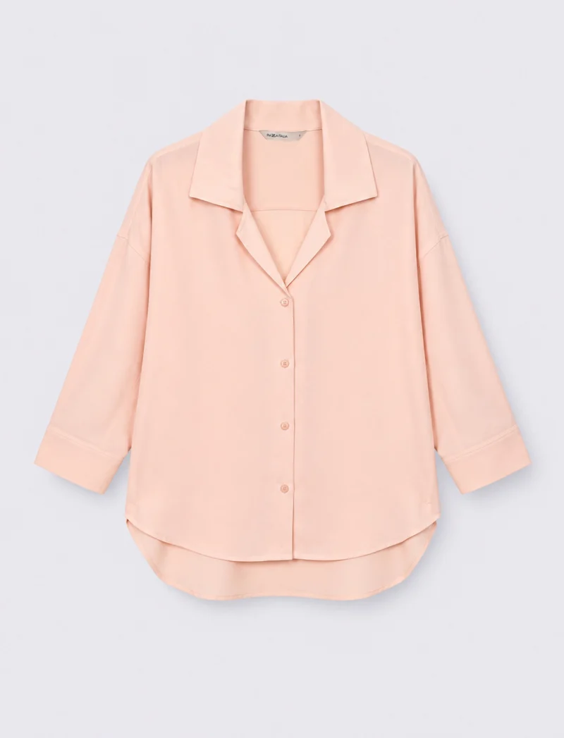 camicia ml donna - Rosa plum