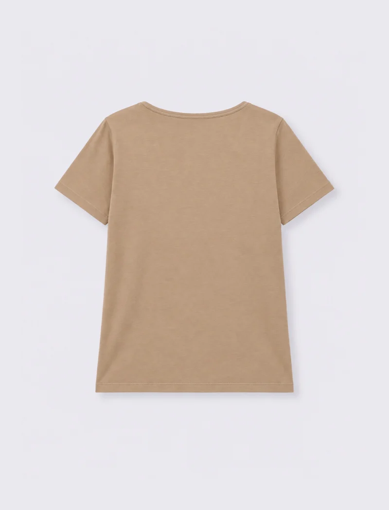 t-shirt mc donna - Grigio talpa