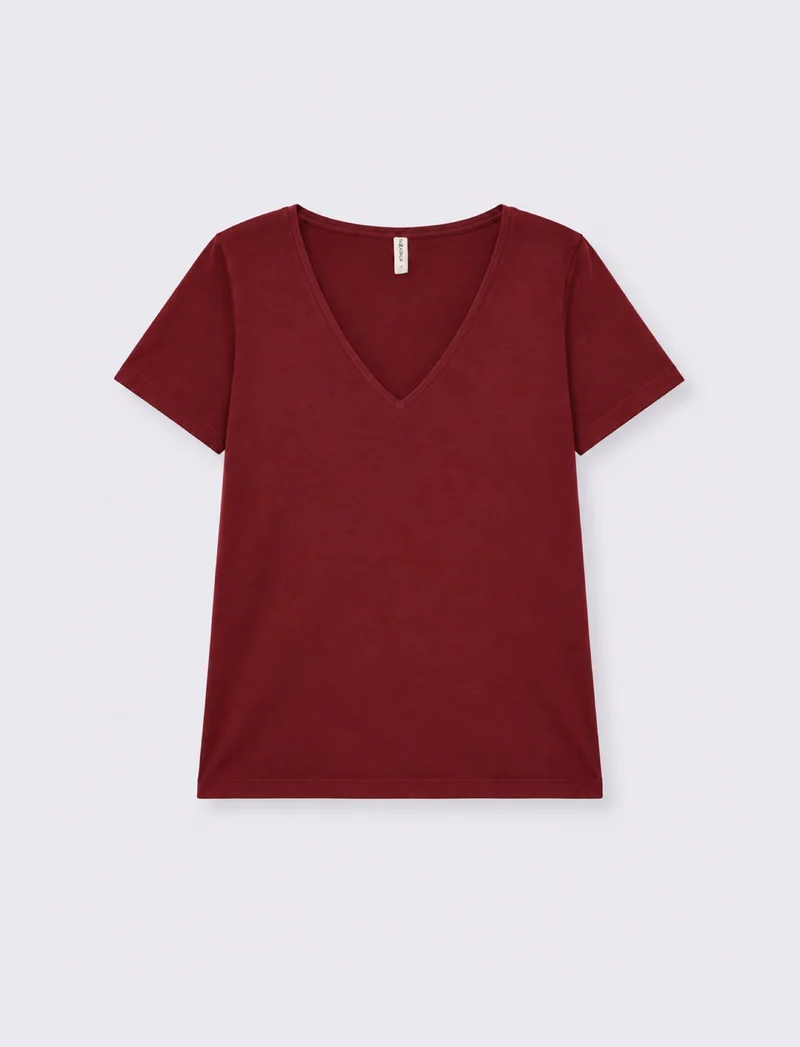 t-shirt mc donna - Rosso rubino