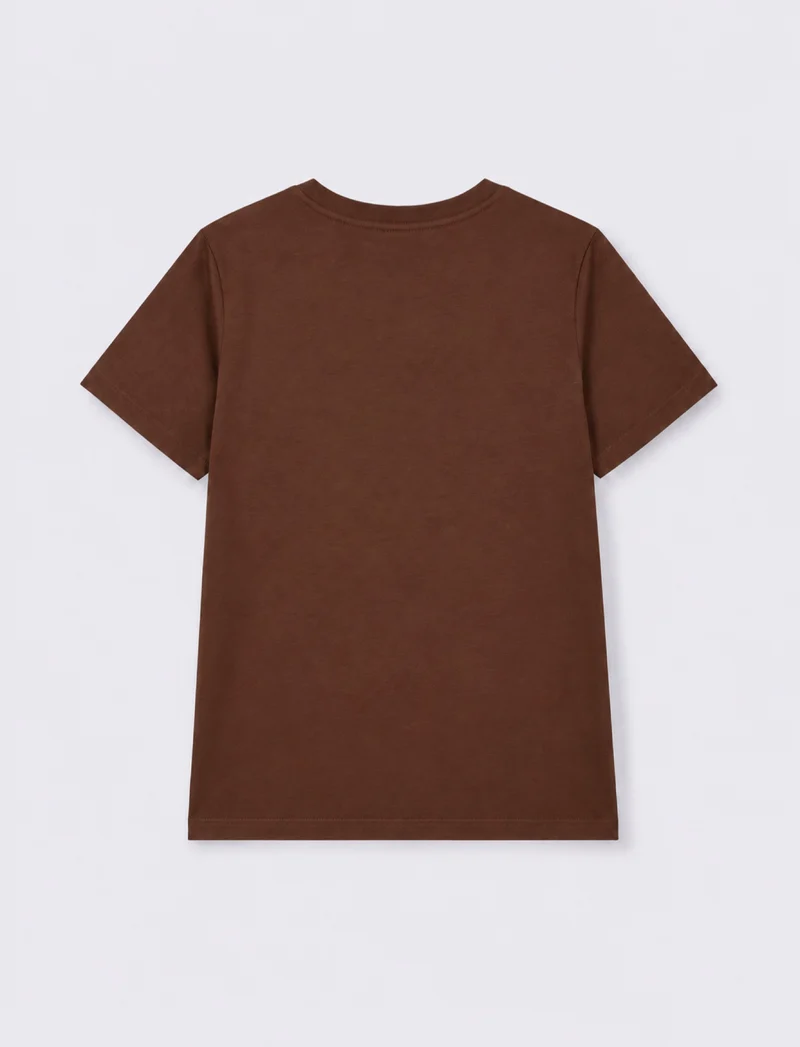 t-shirt mc donna - Marrone