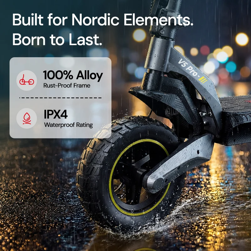 iScooter V5 Pro 1000W Electric Scooter | Nordic Street Legal (20km/h)