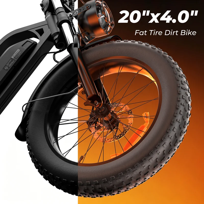 iScooter EB5 20″ Fat Tire E-Mountainbike