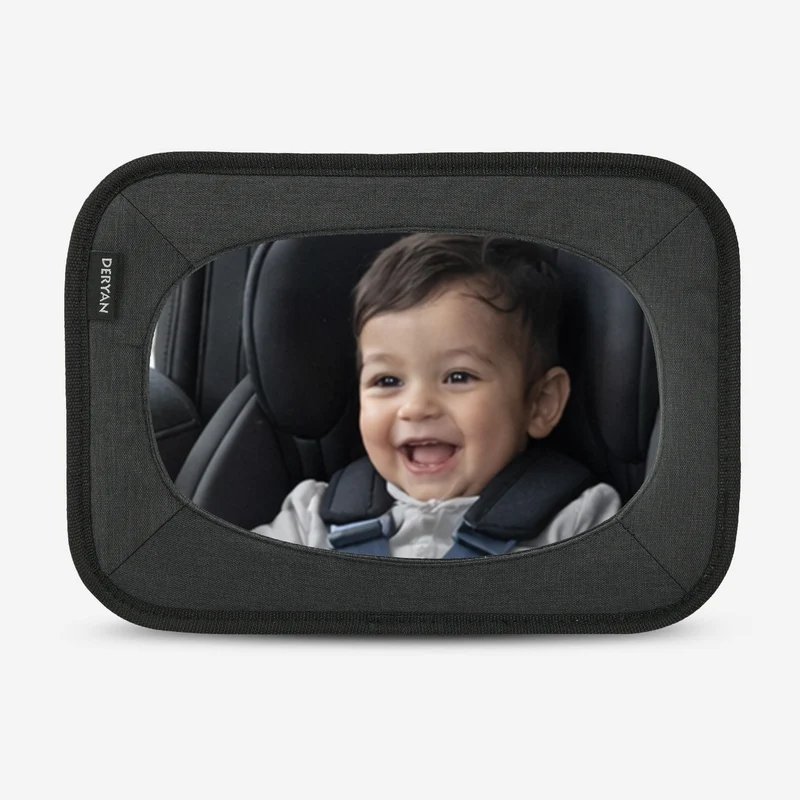 Specchietto retrovisore per auto per neonati, nero