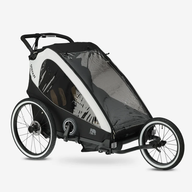 Carrello per bicicletta di lusso V2 - Passeggino da passeggio - Passeggino da corsa Cream