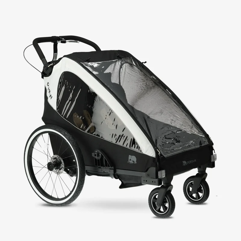 Carrello per bicicletta di lusso V2 - Passeggino da passeggio - Passeggino da corsa Cream