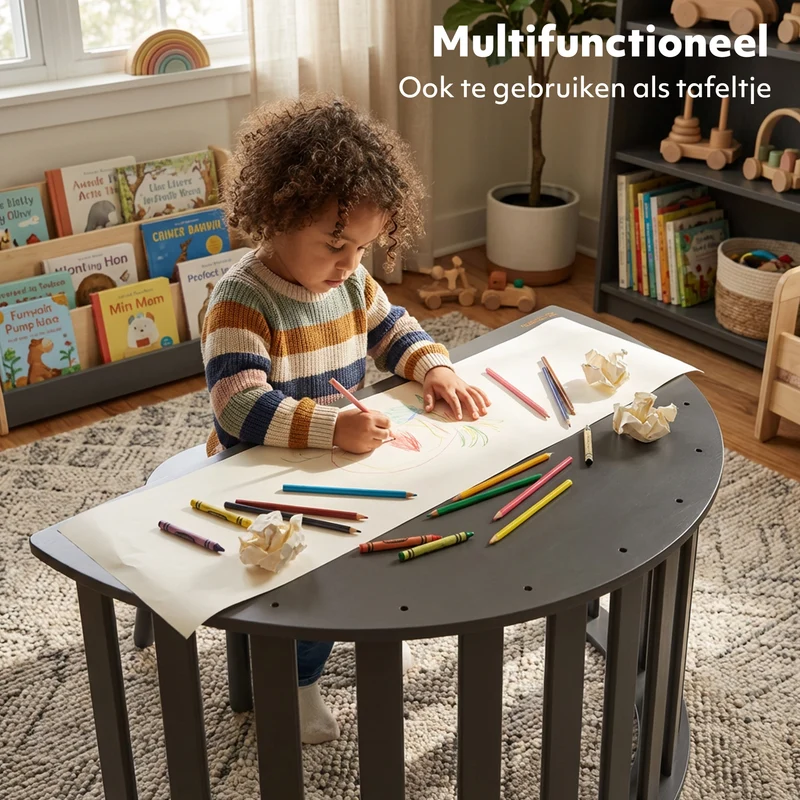 Arco da arrampicata multifunzionale 5 in 1 con cuscino e tavolo da disegno - Nero