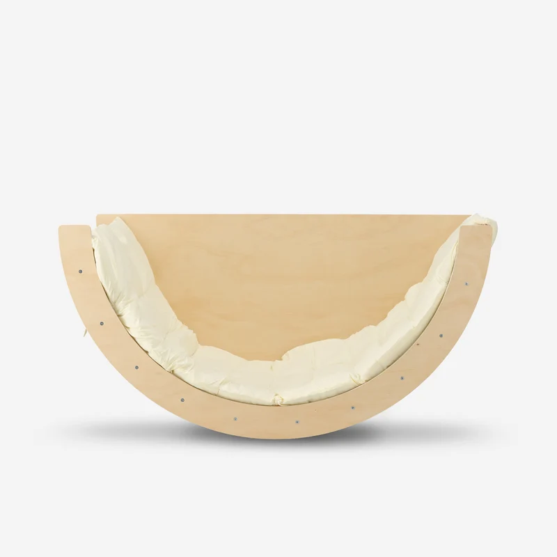 Arco da arrampicata multifunzionale 5 in 1 con cuscino e tavolo da disegno - Legno