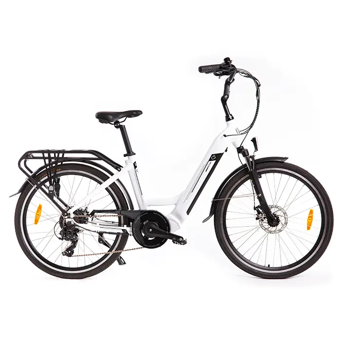 SMART WAY C5 Bicicletta Elettrica | CITY BIKE UNISEX E-bike FAT BIKE | MOTORE 250 W | 36V 10,4Ah | AUTONOMIA 40/45 km | RUOTE 26"x 1,95"