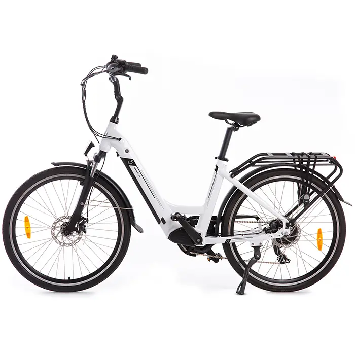 SMART WAY C5 Bicicletta Elettrica | CITY BIKE UNISEX E-bike FAT BIKE | MOTORE 250 W | 36V 10,4Ah | AUTONOMIA 40/45 km | RUOTE 26"x 1,95"