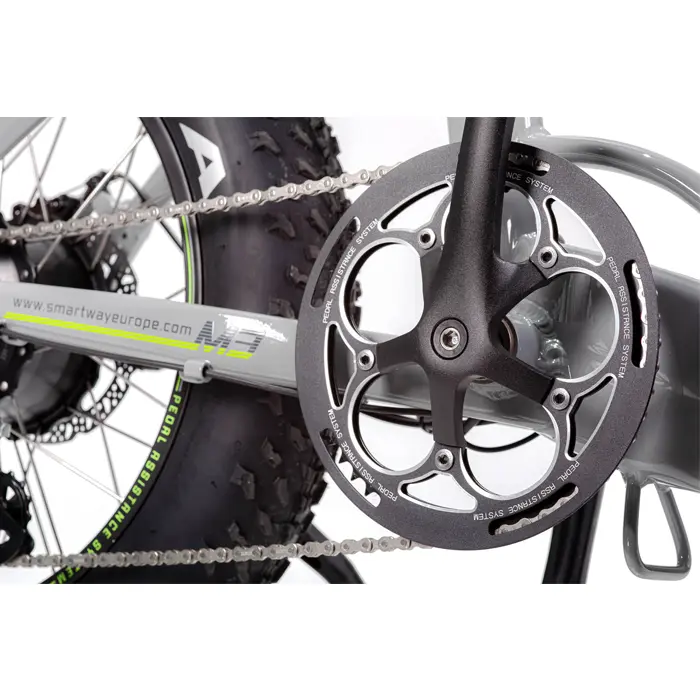 SMART WAY M3 Bicicletta Elettrica | ALL ROAD MONSTER E-bike FAT BIKE | MOTORE 250W |36V 10.4AH | AUTONOMIA 35/40 km | RUOTE 20"x 4"