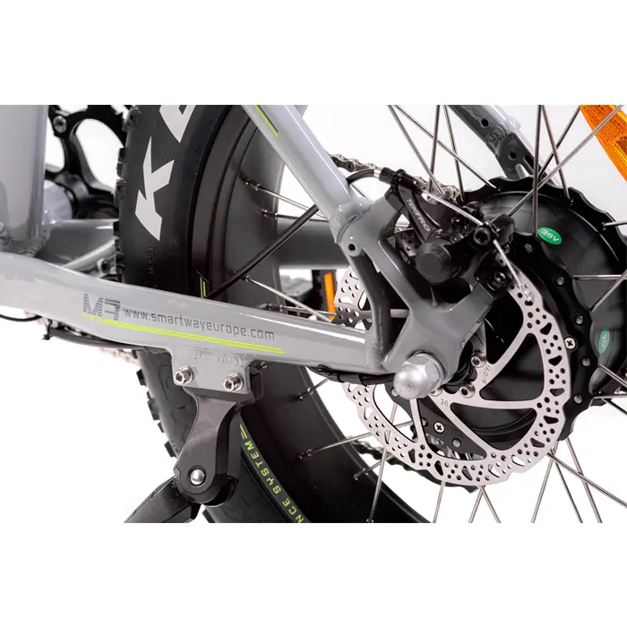 SMART WAY M3 Bicicletta Elettrica | ALL ROAD MONSTER E-bike FAT BIKE | MOTORE 250W |36V 10.4AH | AUTONOMIA 35/40 km | RUOTE 20"x 4"