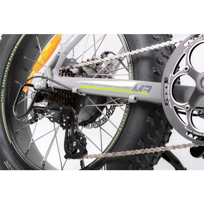 SMART WAY M3 Bicicletta Elettrica | ALL ROAD MONSTER E-bike FAT BIKE | MOTORE 250W |36V 10.4AH | AUTONOMIA 35/40 km | RUOTE 20"x 4"