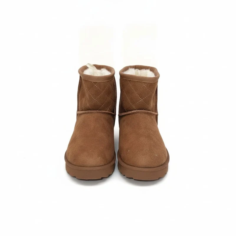 Stivale da neve bambina in microfibra camel - Cammello