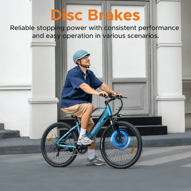 HILLMILES MileTrail 1 26" All-Terrain Electric Bike 250W Motor 36V 13Ah Battery