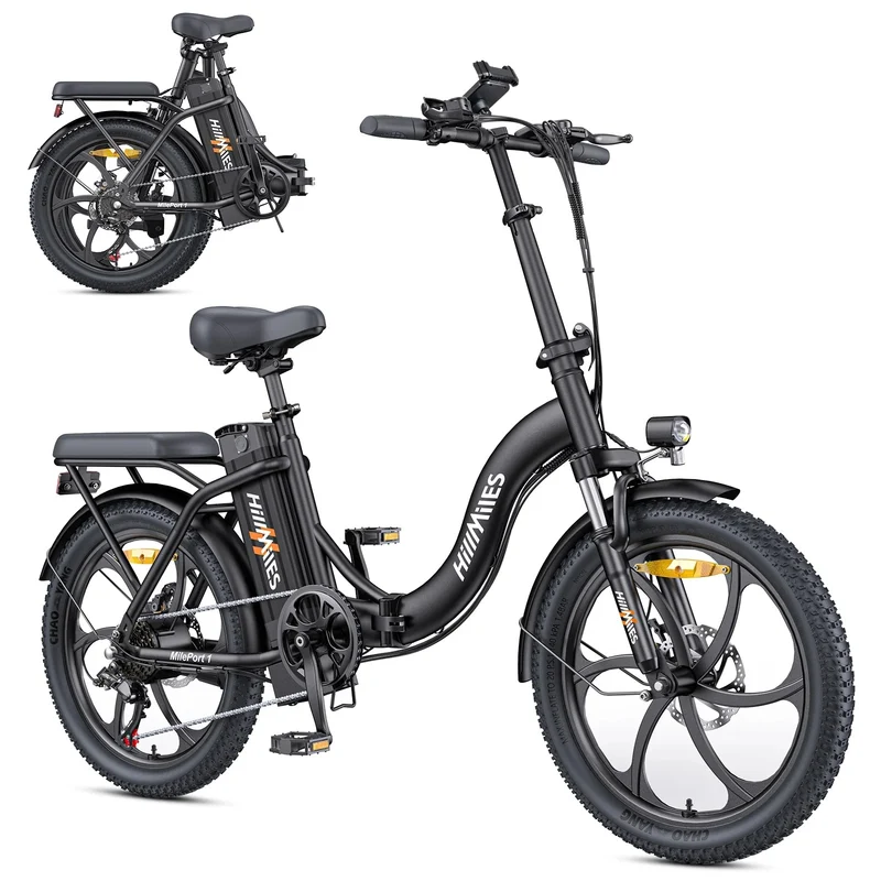 HILLMILES MilePort 1 20" Step Through Electric Bike 250W Motor 36V 13AH Battery