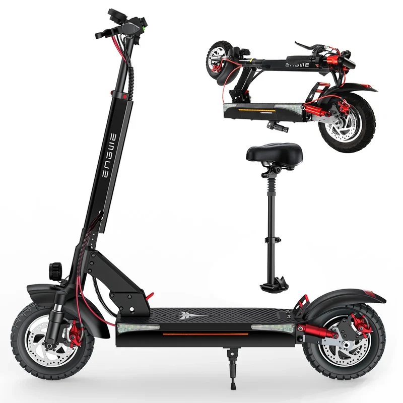 ENGWE Y600S 10" Foldable Electric Scooter 600W Motor 48V 18.2Ah Battery