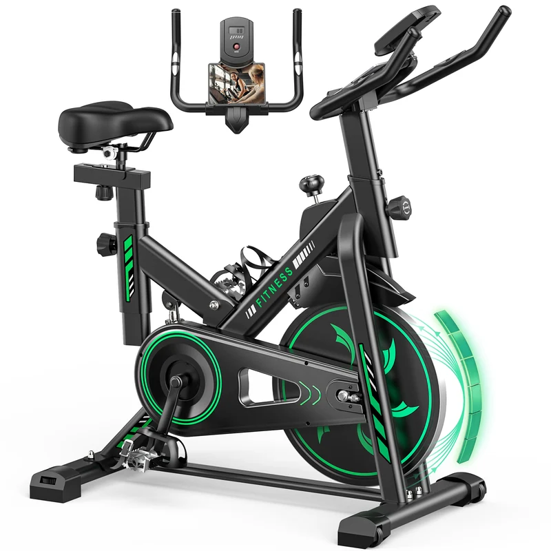 Exercise Bike QK118 with APP & Bluetooth, Adjustable Magnetic Resistance Stationary Bikes