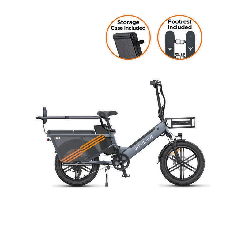 ENGWE LE20 20" Step-Thru Electric Cargo Bike 250W Motor 48V 19.2Ah Battery (Only EU)