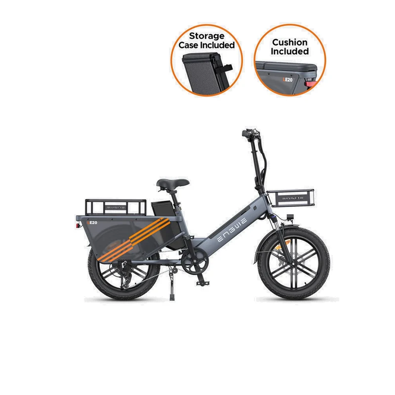 ENGWE LE20 20" Step-Thru Electric Cargo Bike 250W Motor 48V 19.2Ah Battery (Only EU)