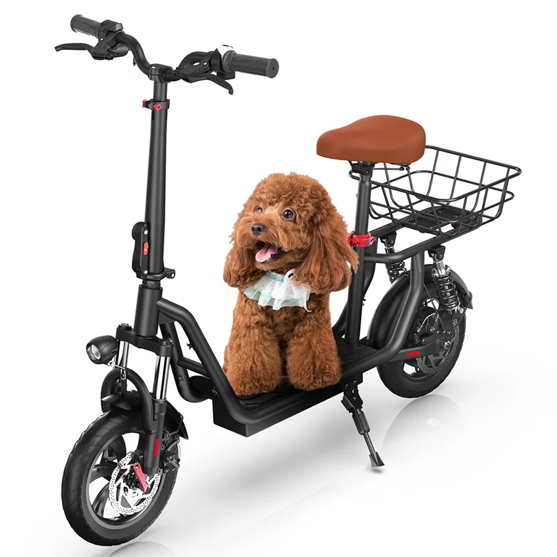 iScooter i12 500W Electric Scooter with Seat & Basket