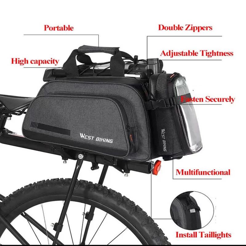 SHENGMILO Bike Rack Bag for Travel