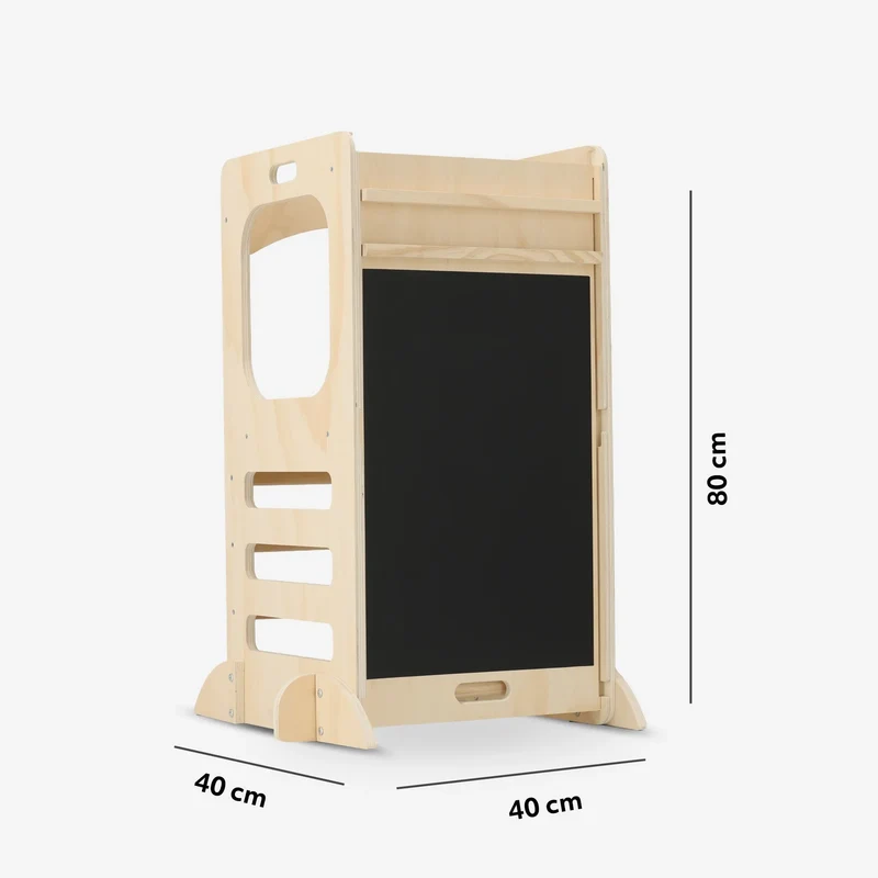 Torre di apprendimento di lusso 4 in 1 - Torre di arrampicata con scivolo e lavagna