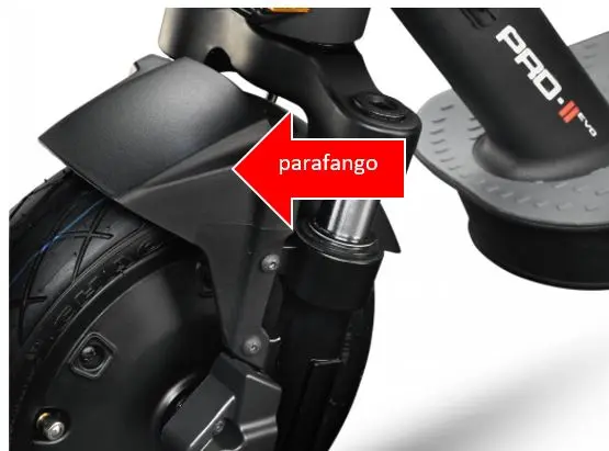 PARAFANGO ANTERIORE per monopattino elettrico Ducati Pro 2 Evo