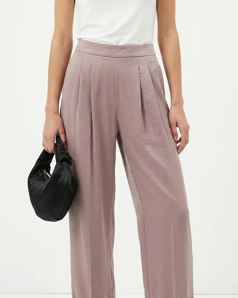 Pantalone effetto palloncino - Grigio fango