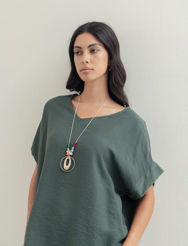 Casacca over con collana - Ve.milit.