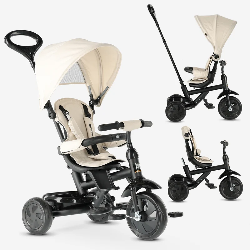 Triciclo Adventurer con manubrio Cream