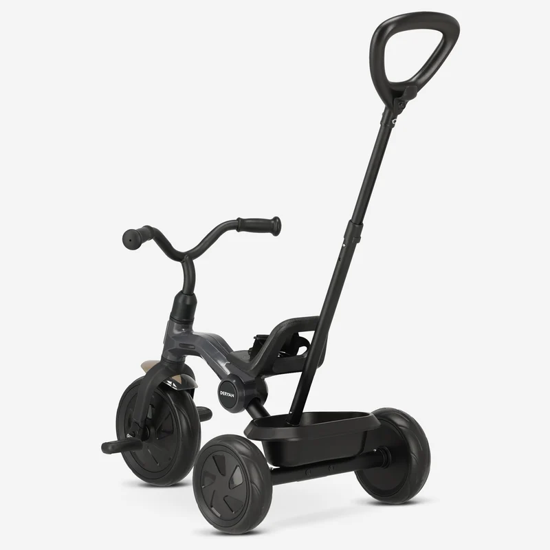 Triciclo Drifter con maniglione Nero