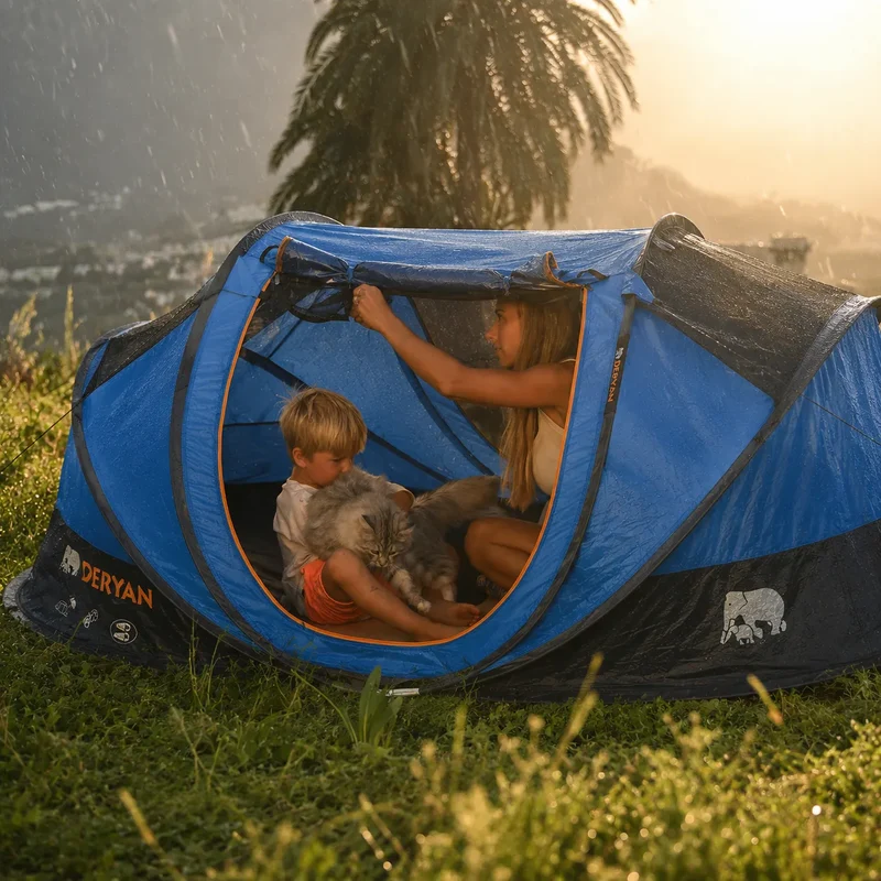 Tenda Pop Up Cocoon - Colonna d'acqua 2000MM - Blu Navy