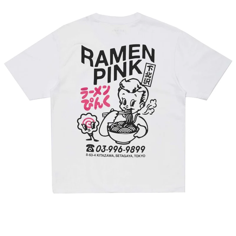 T Shirt Over Size Ramen Pink