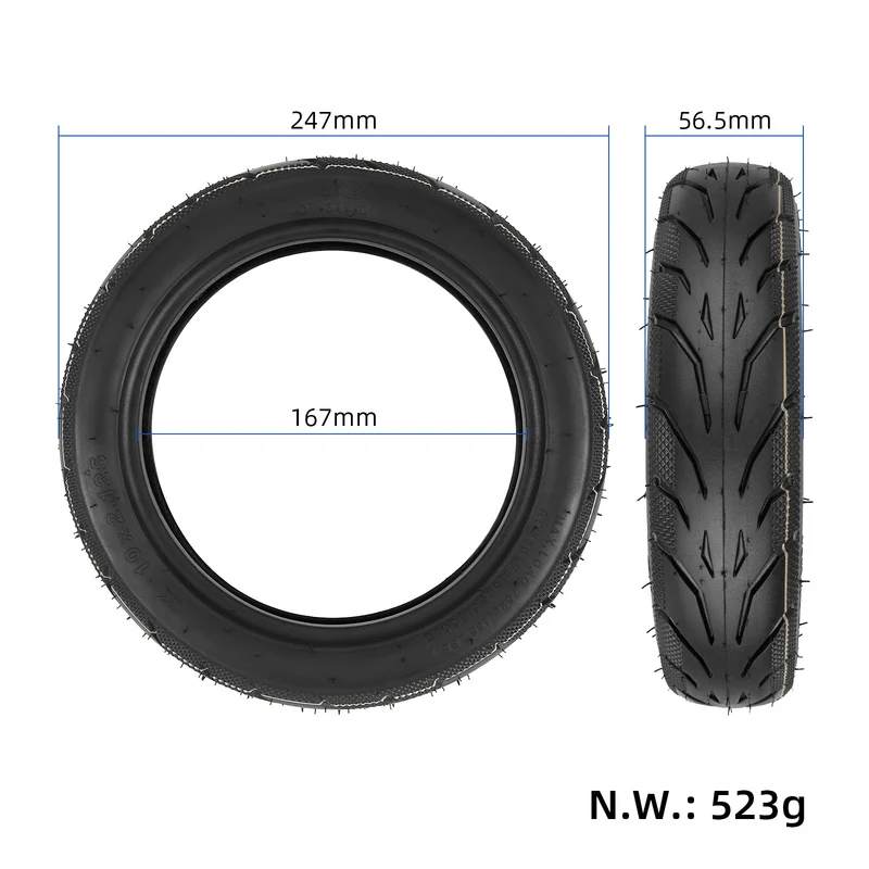 Pneumatico Interno ed Esterno 10x2.125-6.5 pollici YUANXING per Ninebot F20/25/30/40 e altri monopattino elettrico