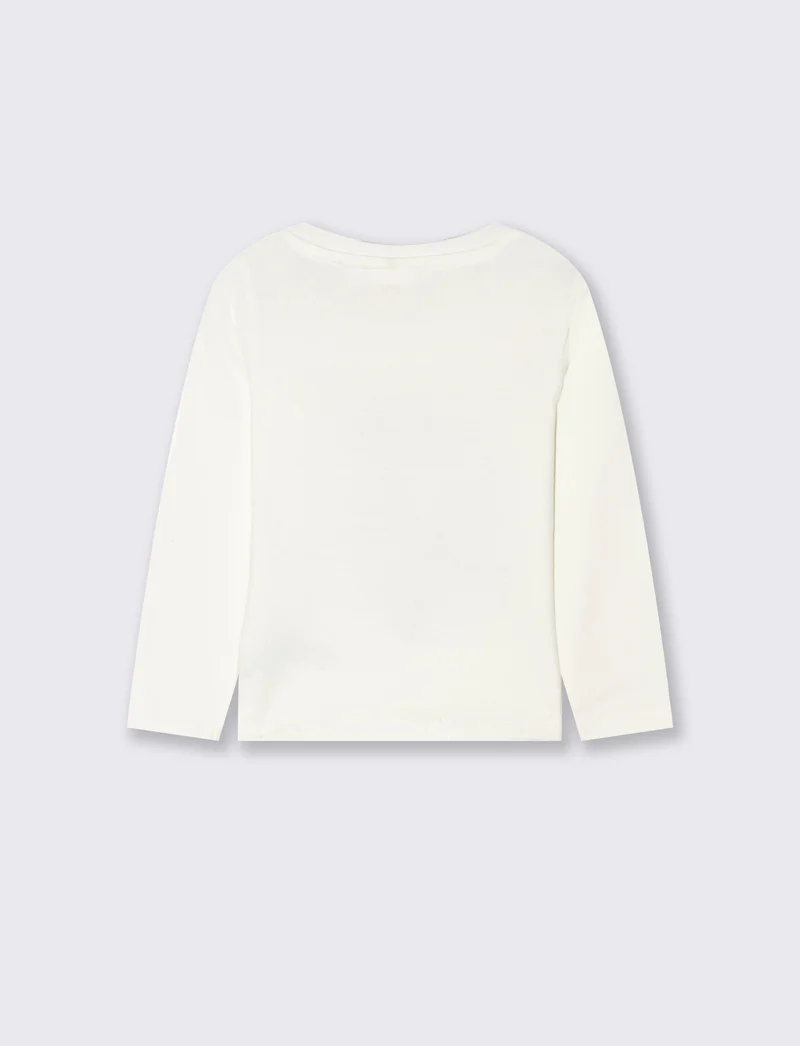 T shirt Spidey manica lunga casual - Bianco latte