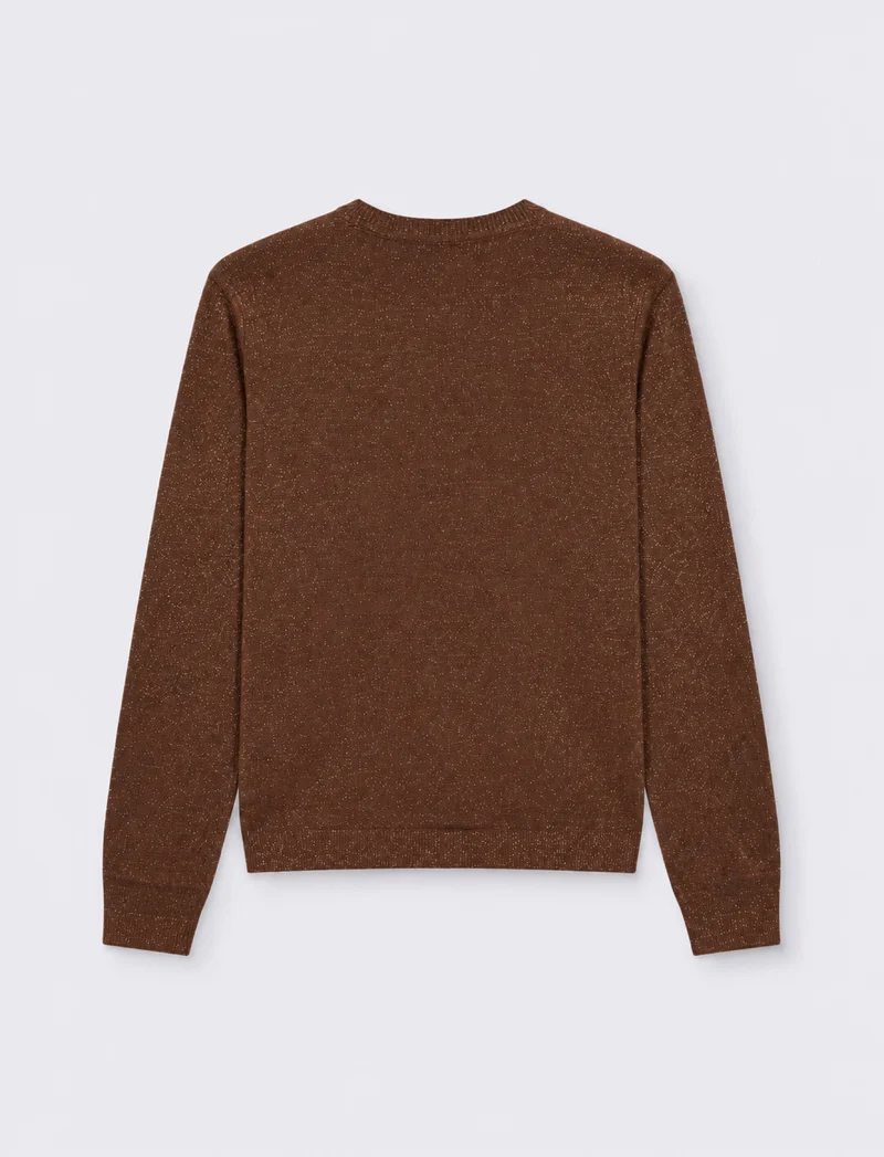 MAGLIA ML LUREX - Marrone