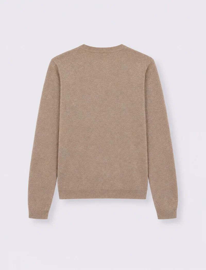 MAGLIA ML LUREX - Grigio talpa