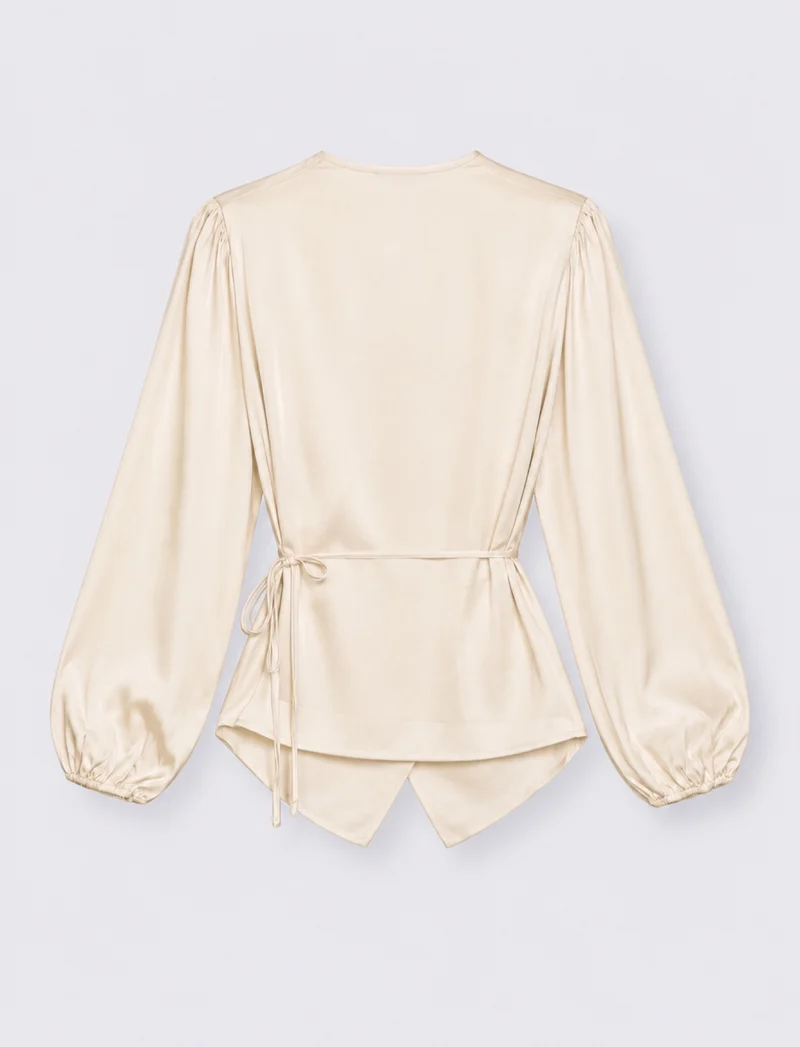 Casacca con chiusura a laccetto elegante - Avorio