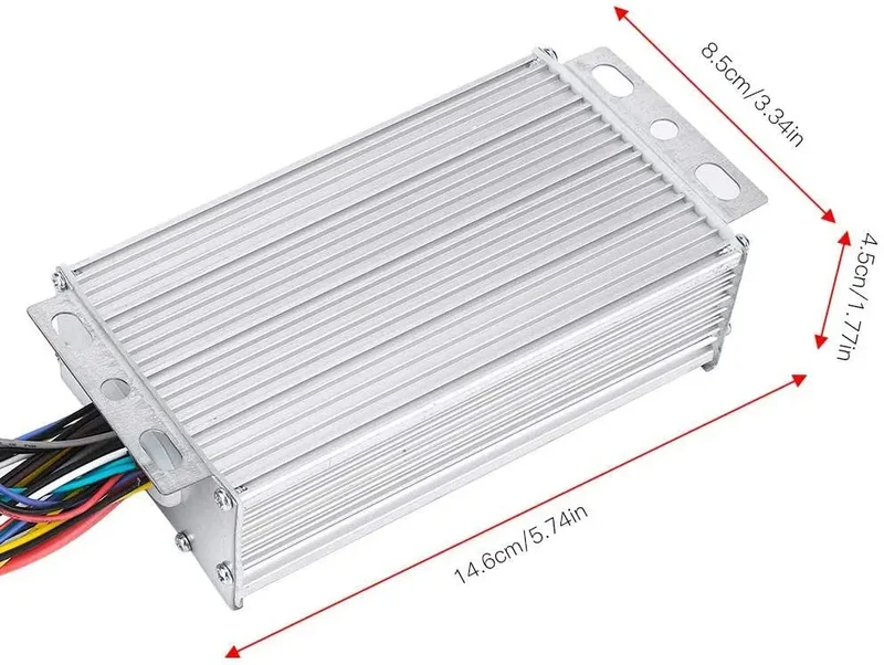 Controller Brushless, Controller per Bicicletta e Set di Display LCD per E-Bike da 12,5 mm per Monopattino Elettrico da 22,5 mm(500W 48V)
