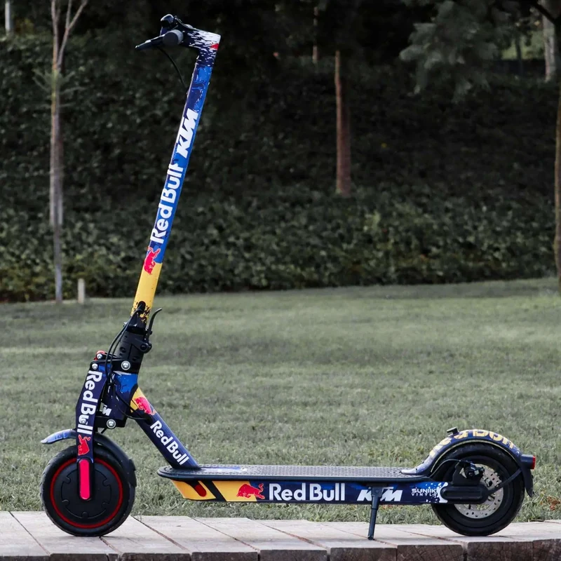 ADESIVI RedBull (BLU) per personalizzare il tuo monopattino XIAOMI o simili
