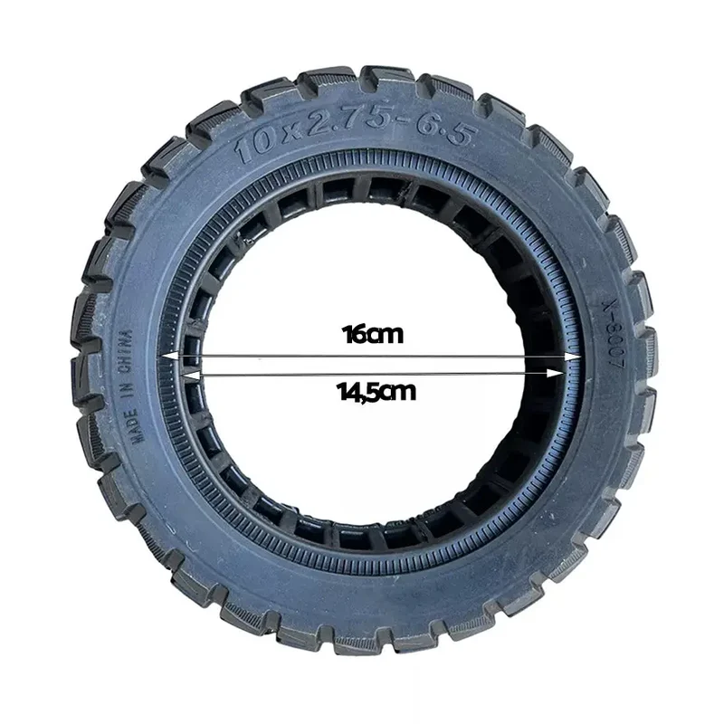 RUOTA SEMI-SOLIDA OFF ROAD 10 x 2,75 gomma dura Xuancheng per monopattino elettrico