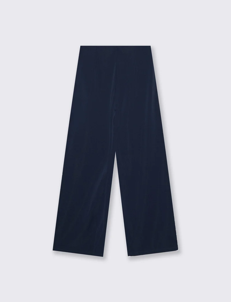 pantalone palazzo donna - Blu