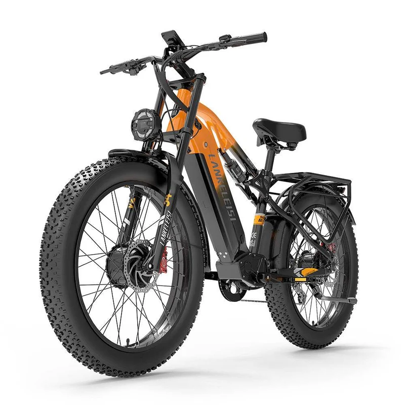 LANKELEISI MG800MAX 26" Fat Tires All Terrain Electric Bike 2*1000W Dual Motor 48V 20Ah Battery